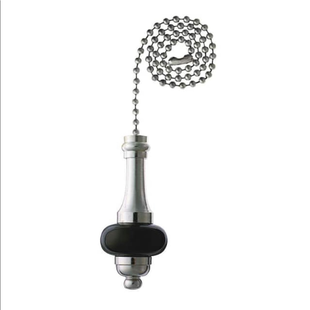 2 celling fan pull chains 12in chrome